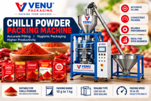 VENU PACKAGING chilli powder packing machine with auger powder filling system